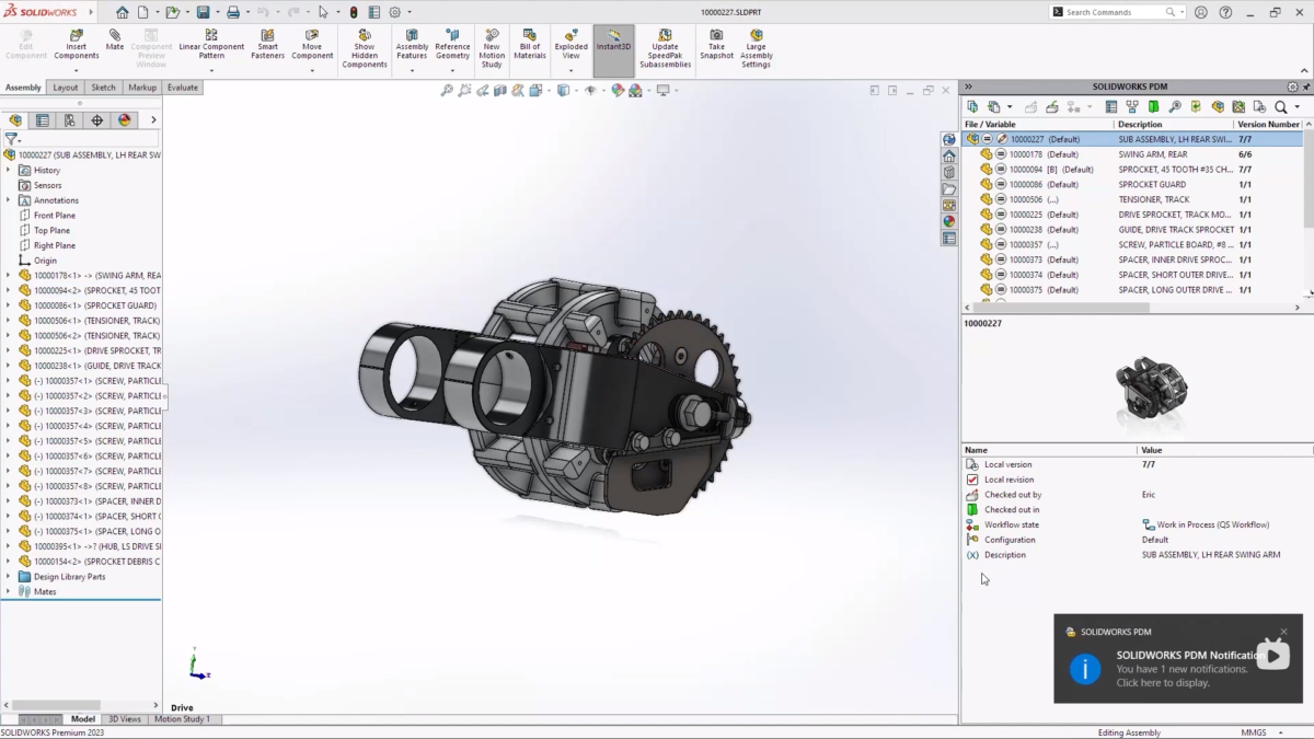 SOLIDWORKS PDM软件界面 (1)