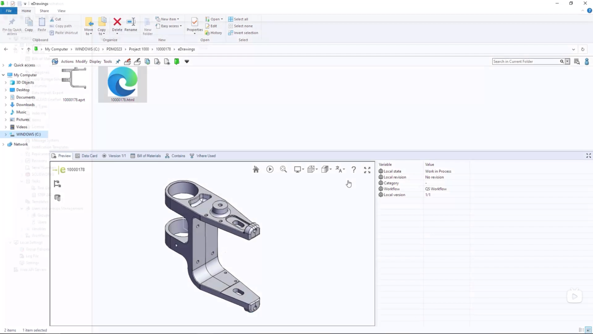 SOLIDWORKS PDM软件界面 (4)