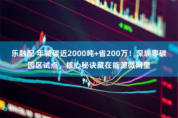乐融配 年减碳近2000吨+省200万！深圳零碳园区试点，核心秘诀藏在能源微网里