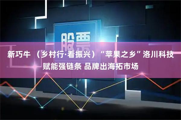 新巧牛 （乡村行·看振兴）“苹果之乡”洛川科技赋能强链条 品牌出海拓市场